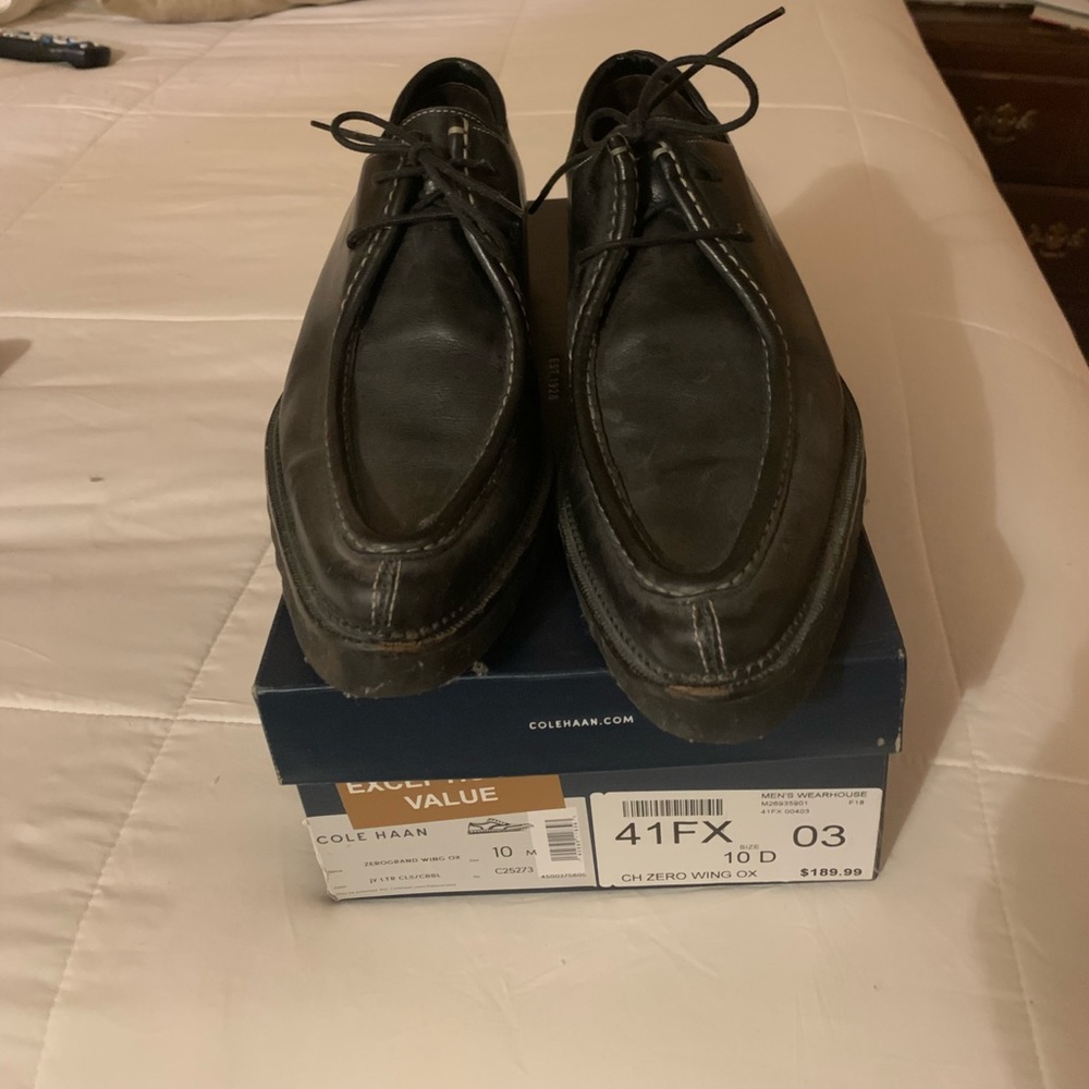 Donald J.Pliner  Charcoal gray-black casual dress shoes size 10.5